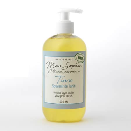 Savon liquide BIO au Tiaré, 500 ml