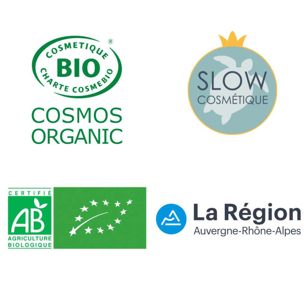logo Cosmebio slow cosmﾃｩtique agriculture biologique rﾃｩgion aura